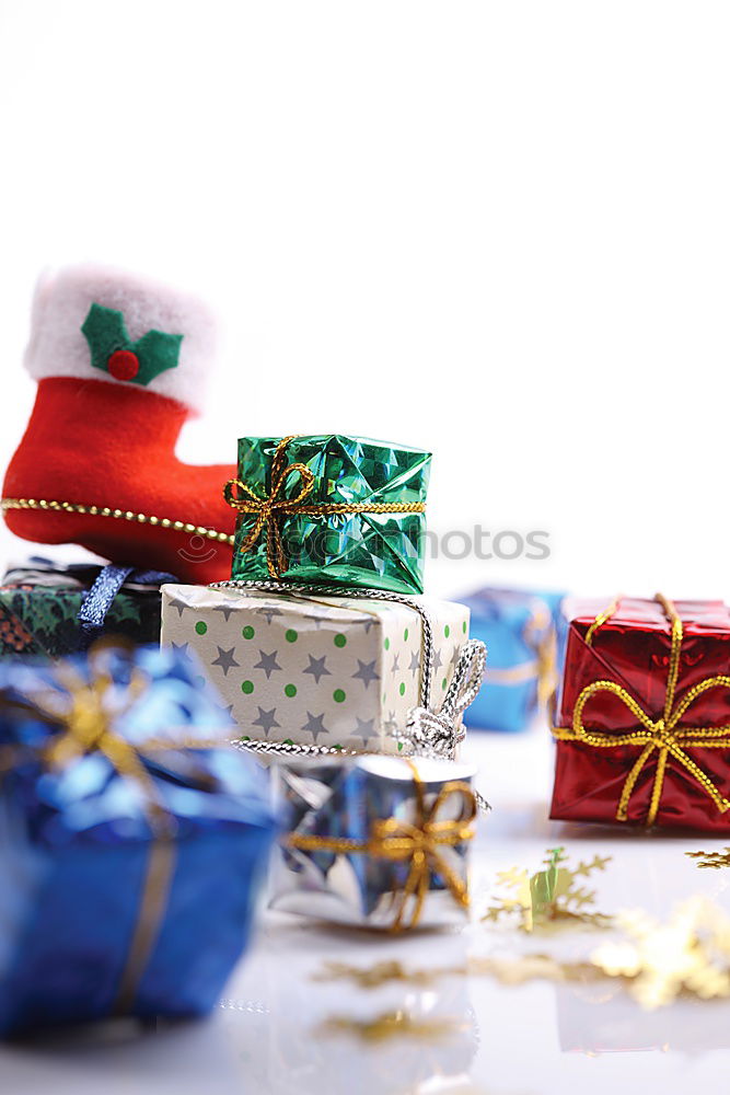 Similar – Image, Stock Photo Opened envelope and bag full of gifts