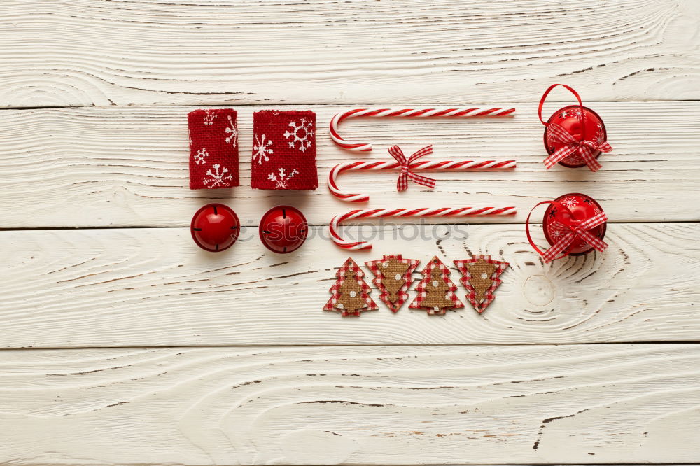 Similar – Image, Stock Photo Christmas present with bows and decoration