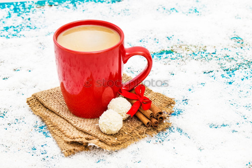 Similar – Christmas candy in the cup with snowflakes