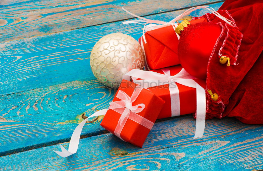 Similar – Image, Stock Photo Red wrapped gift boxes