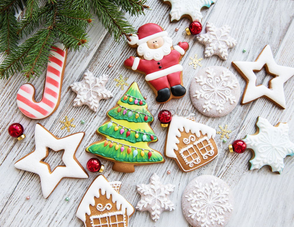 Similar – Image, Stock Photo Delicious Christmas Cookies