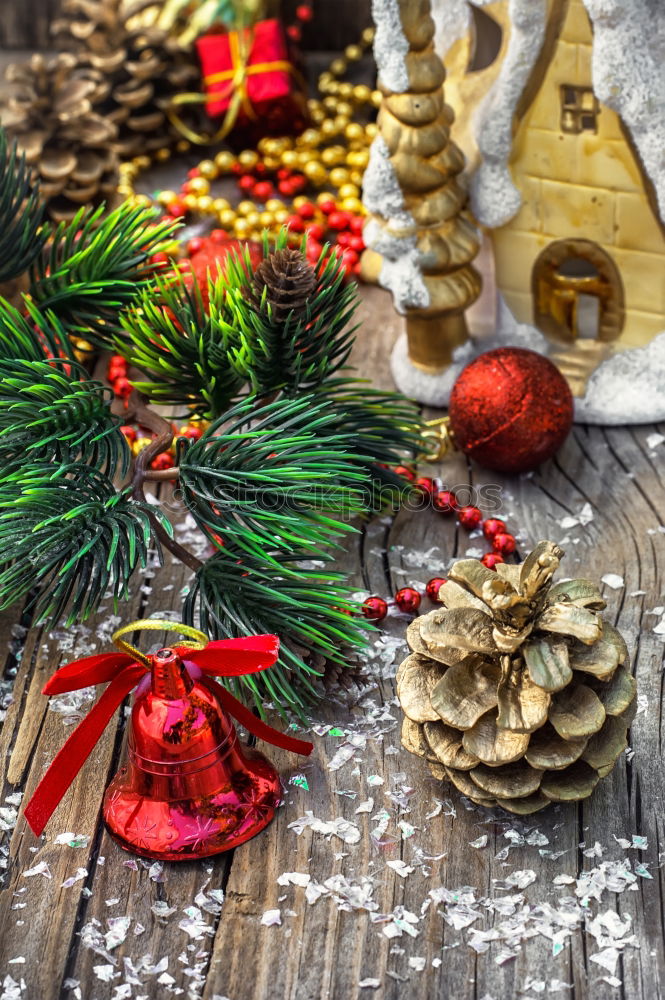 Similar – Christmas background with mulled wine and spices