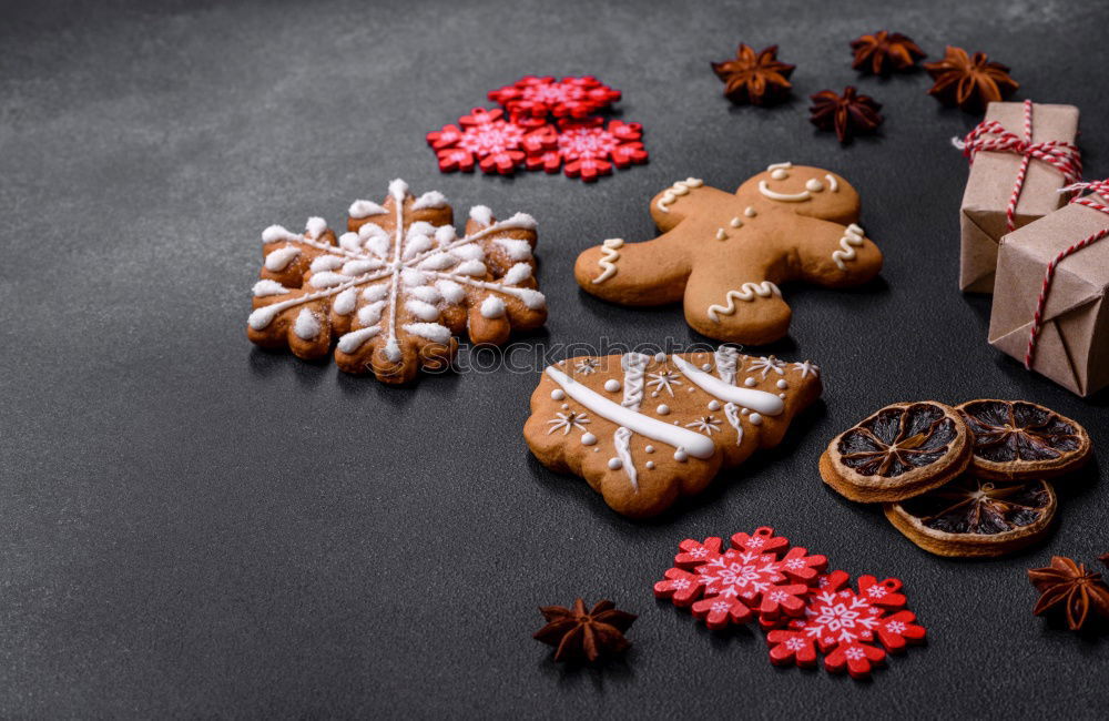 Similar – Mixed christmas cookies. xmas holiday concept.