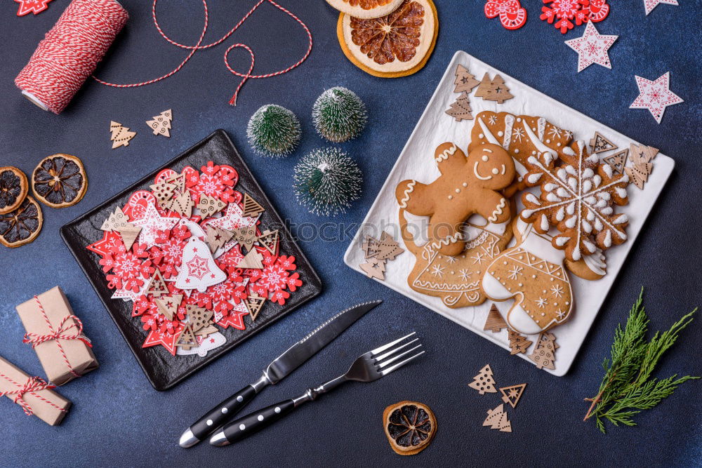 Similar – Girl making the Christmas cookies