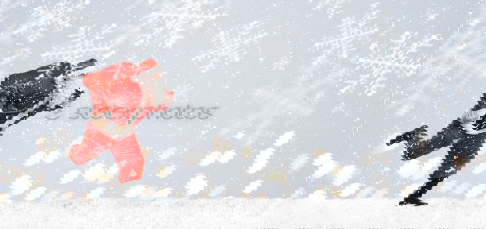 Similar – Image, Stock Photo Santa Claus drinks red wine
