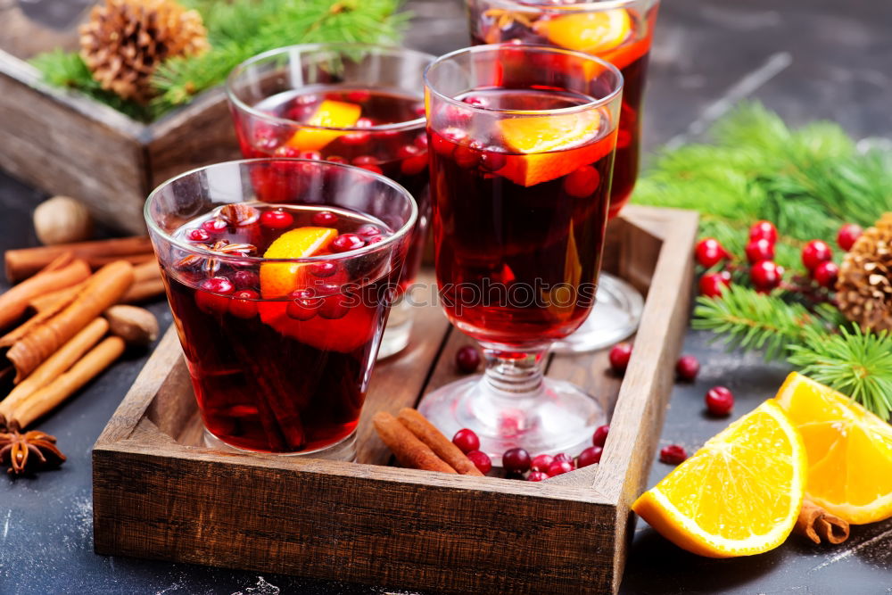 Similar – Image, Stock Photo Sangria drink in glass on wood