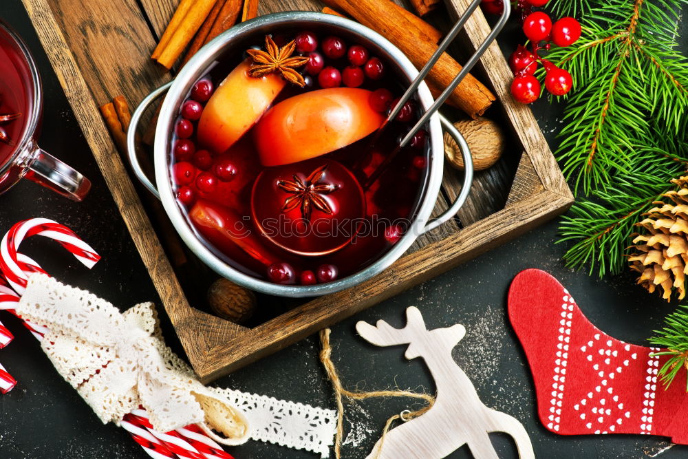 Similar – Image, Stock Photo Mulled wine in a saucepan