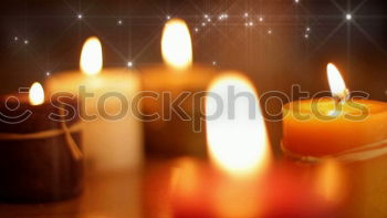 Similar – Image, Stock Photo Candle with Christmas decoration