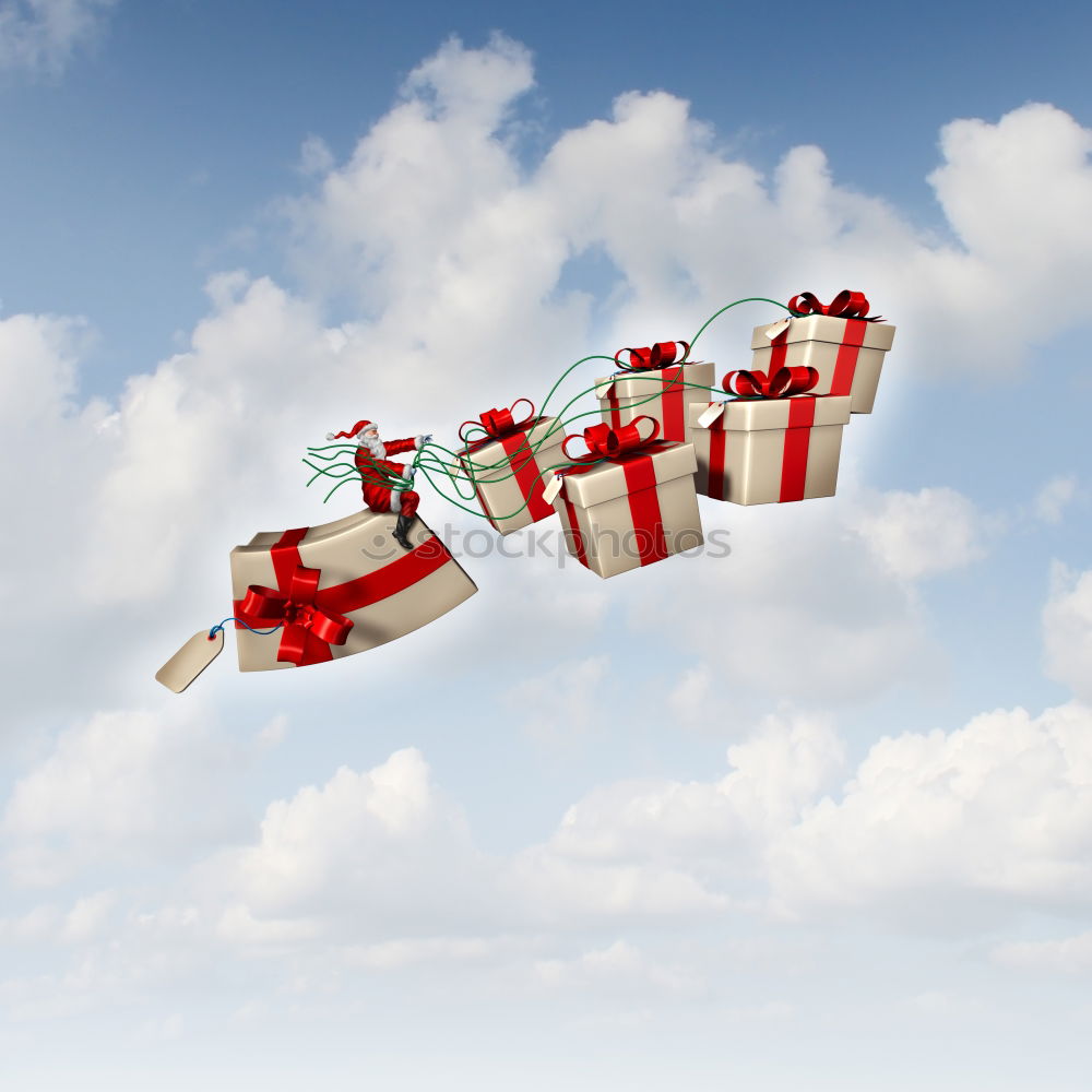 Similar – Image, Stock Photo Opened envelope and bag full of gifts