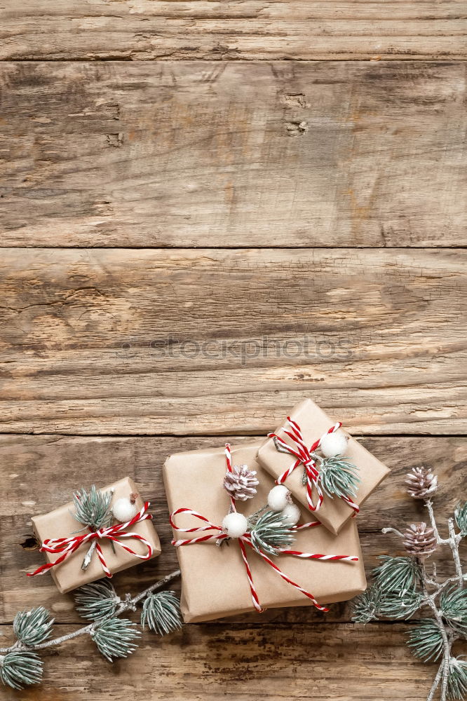 Similar – Christmas gift and fir twigs