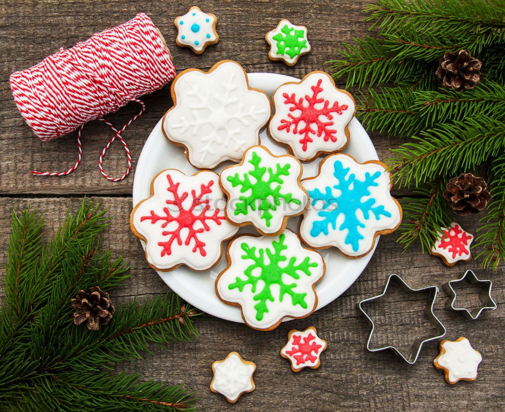 Similar – Image, Stock Photo Delicious Christmas Cookies