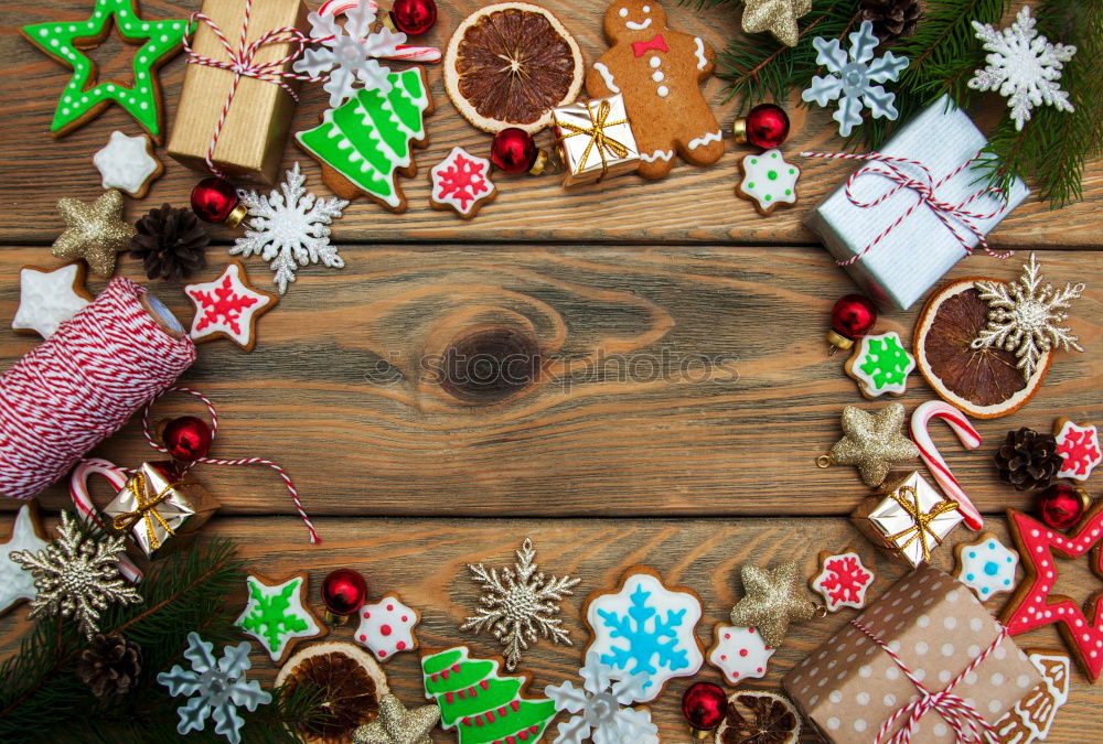 Similar – Image, Stock Photo Merry X-mas Gingerbread Heart Christmas Market