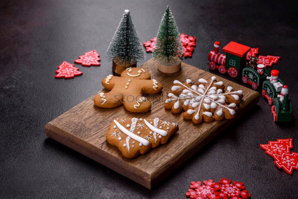 Similar – Mixed christmas cookies. xmas holiday concept.