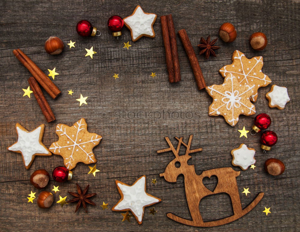 Similar – Image, Stock Photo Merry Christmas biscuits on a plate