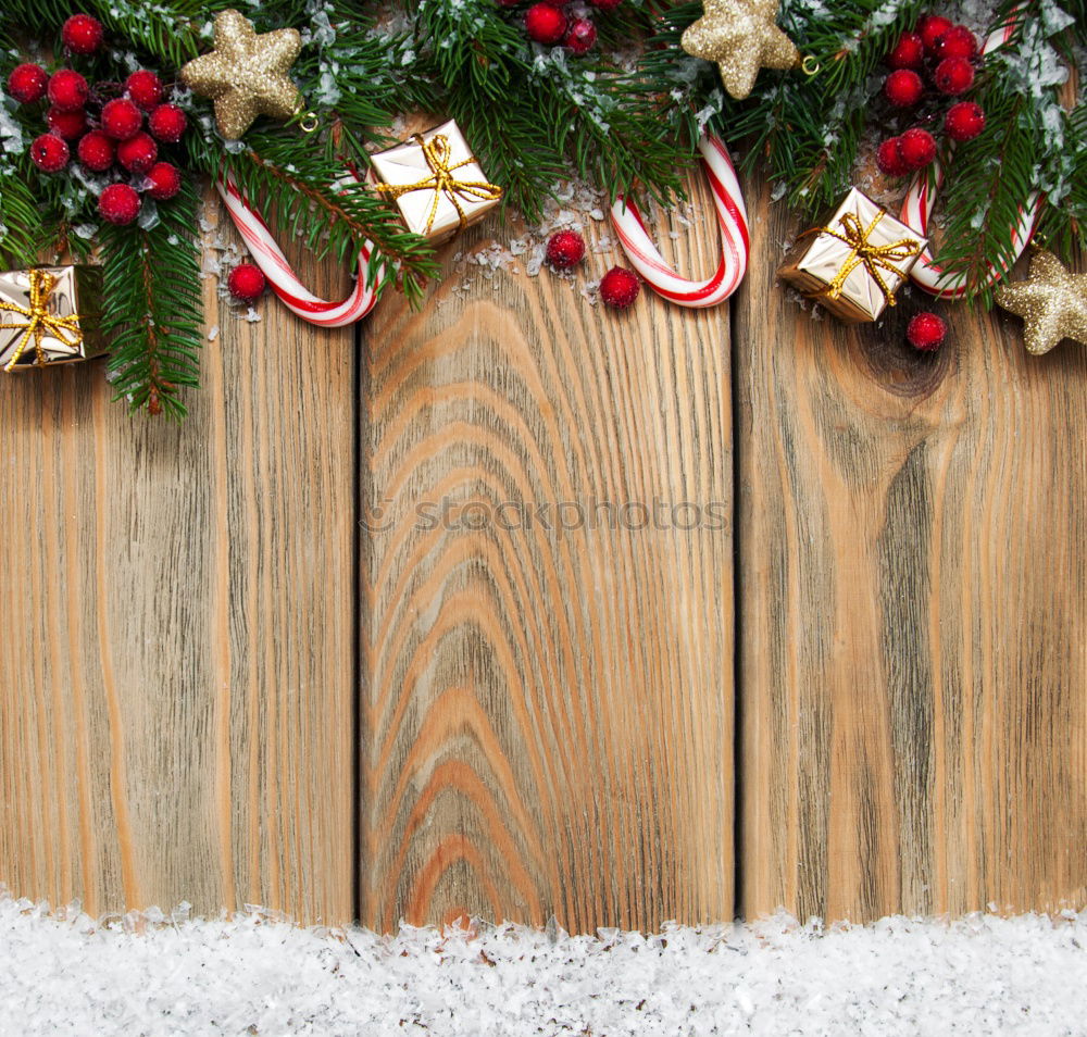 Similar – Christmas tree on wooden background