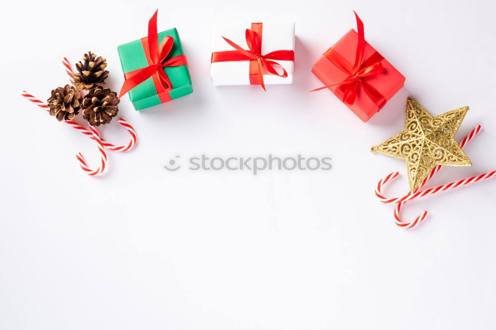 Similar – Christmas presents creative layout.