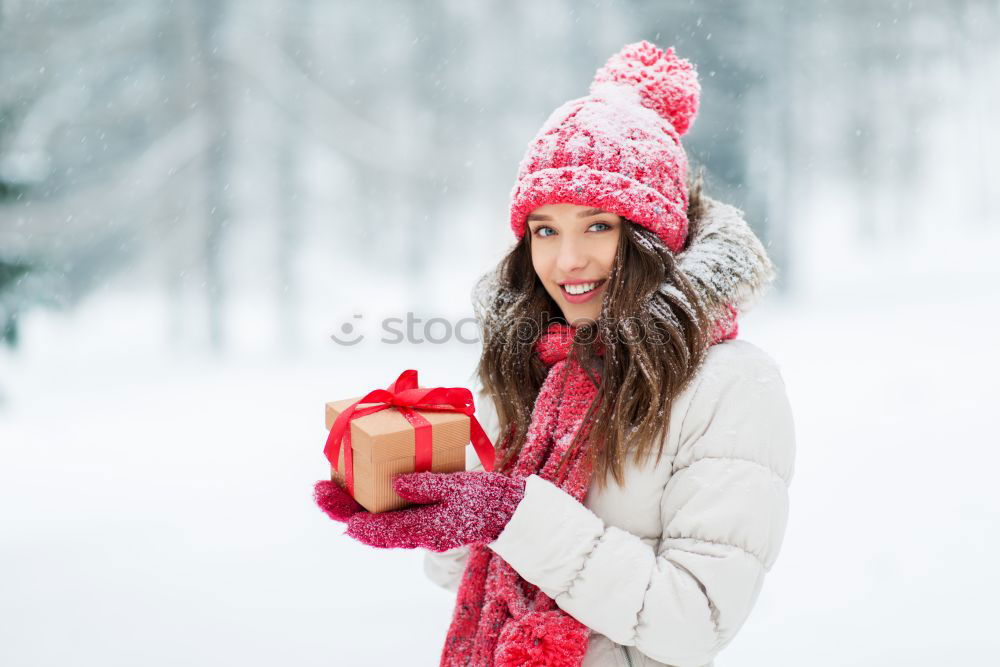 Similar – Image, Stock Photo Young woman holding a piece of ice