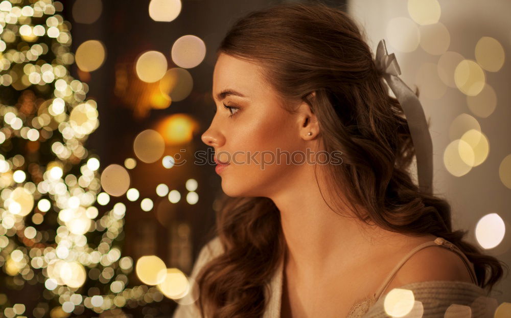 Similar – Image, Stock Photo woman sitting on a chair looking at her smartphone