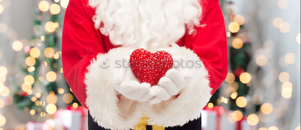 Image, Stock Photo Merry X-mas Gingerbread Heart Christmas Market