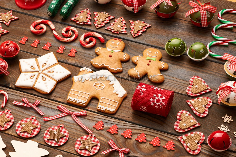 Similar – Mixed christmas cookies. xmas holiday concept.