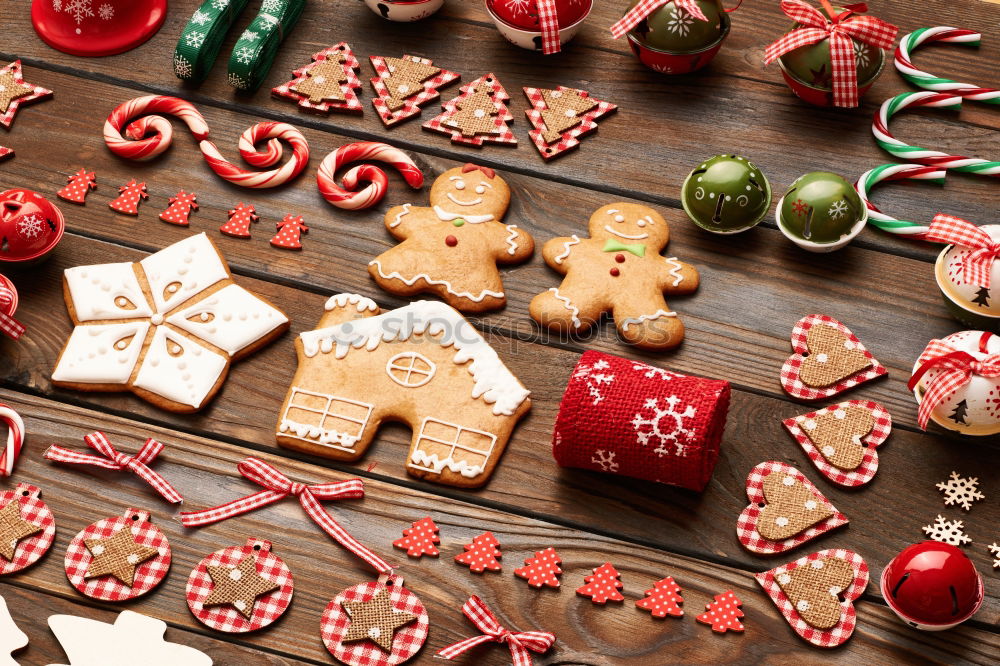 Similar – Mixed christmas cookies. xmas holiday concept.