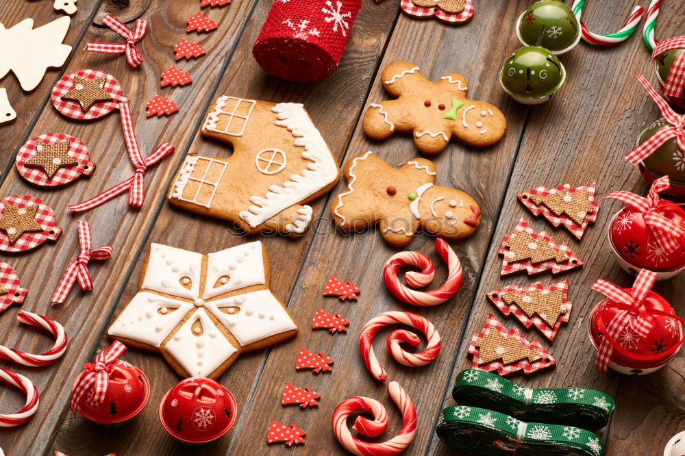 Similar – Mixed christmas cookies. xmas holiday concept.