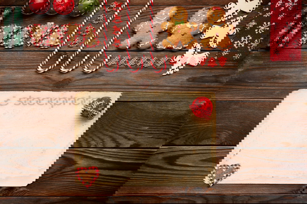 Image, Stock Photo weekly planner or to do list with Christmas decorations