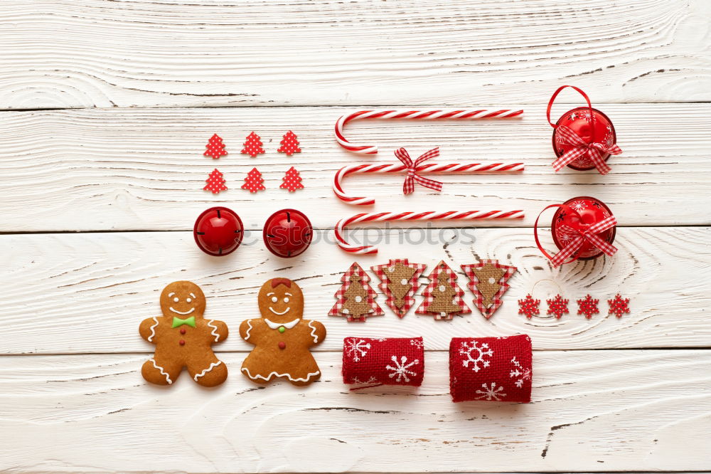 Similar – Image, Stock Photo Christmas present with bows and decoration