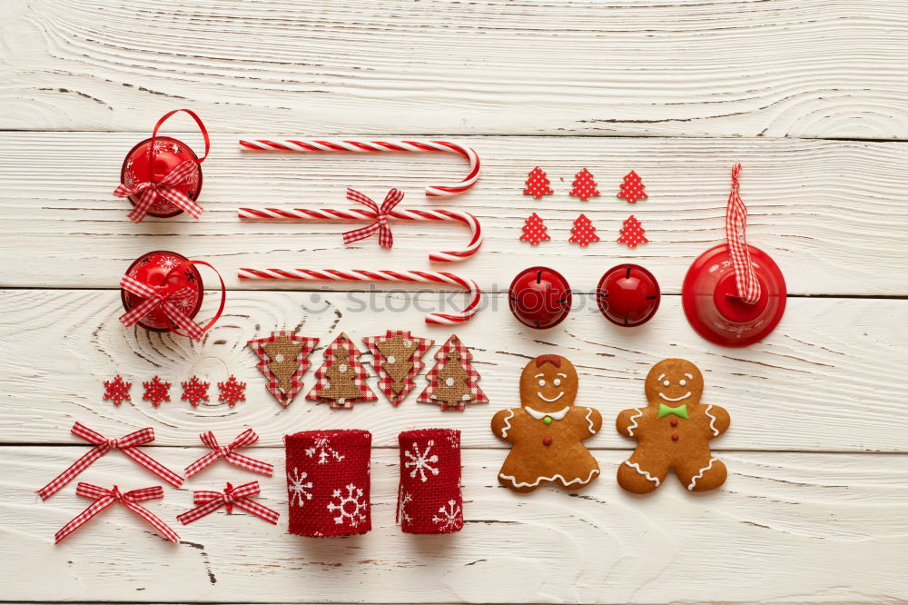 Similar – Image, Stock Photo Christmas present with bows and decoration