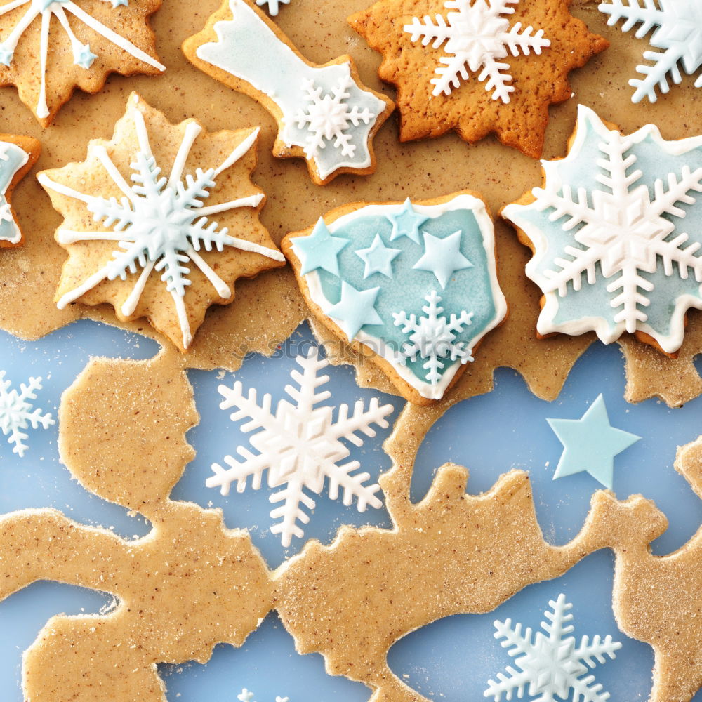 Similar – Image, Stock Photo Close up of cookies before oven on a paper