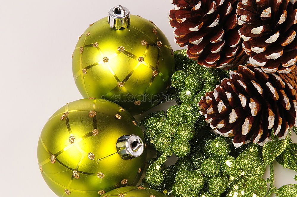 Similar – Image, Stock Photo Turquoise and golden Christmas ornaments border