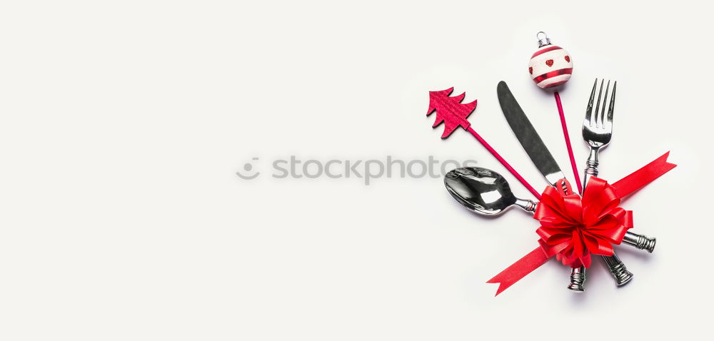 Similar – Image, Stock Photo Background with Christmas table setting