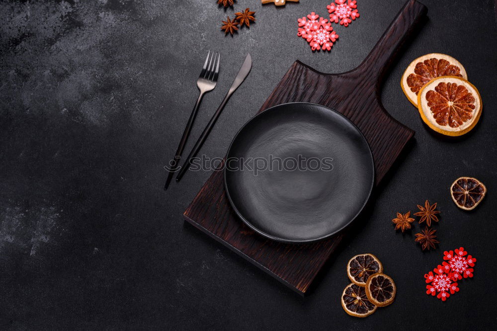 Similar – Image, Stock Photo Tiramisu cake on red wooden table