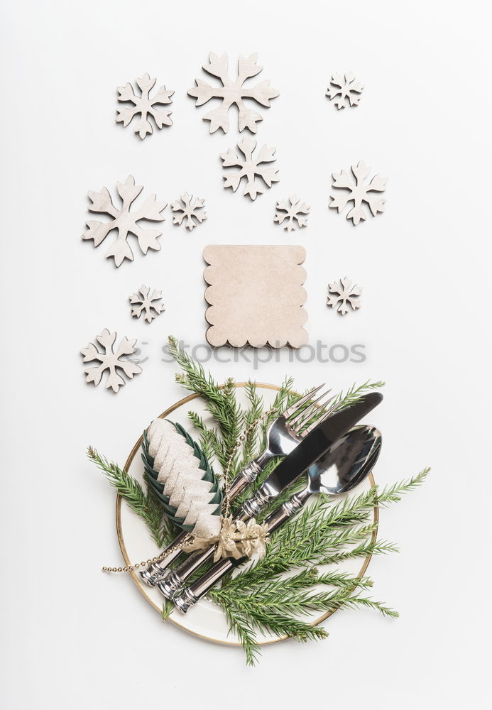 Similar – Mockup of photo frame with christmas ornaments