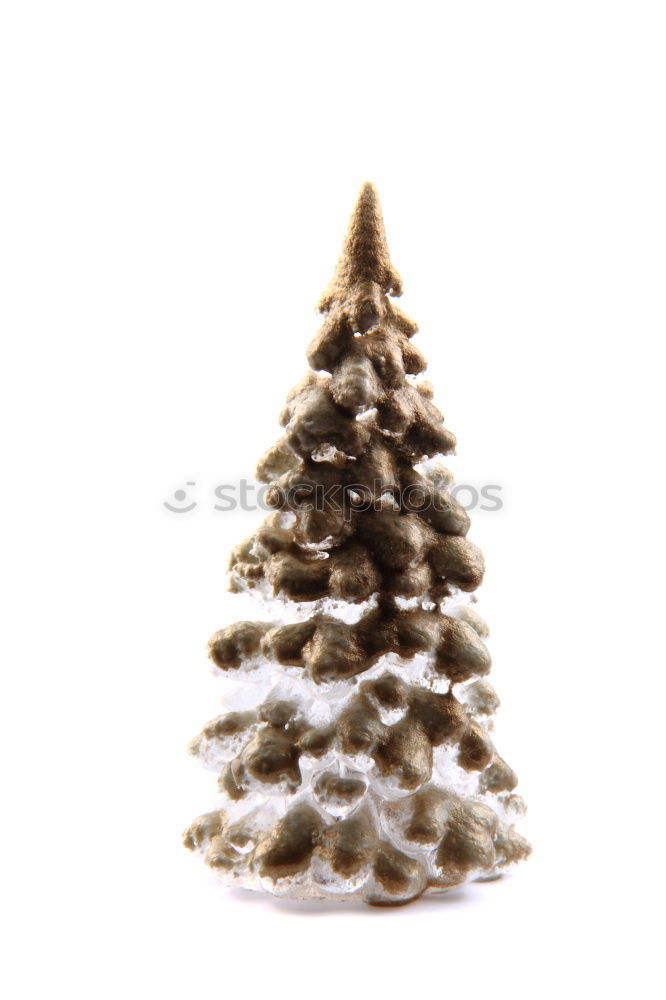 Similar – Christmas tree from cedar branches with gold star