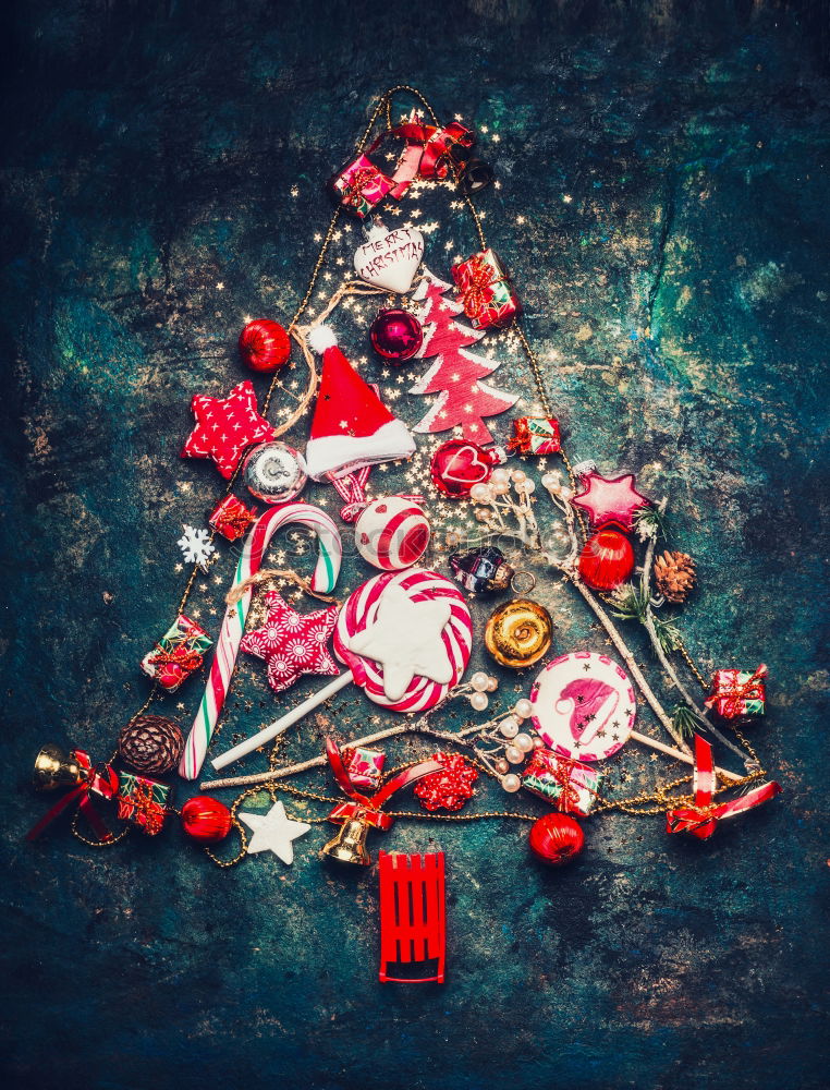 Similar – Image, Stock Photo Christmas background with red decoration