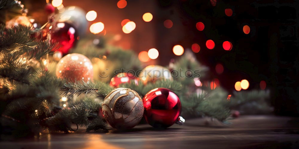 Similar – Image, Stock Photo Christmas decoration on a rustic wooden table.