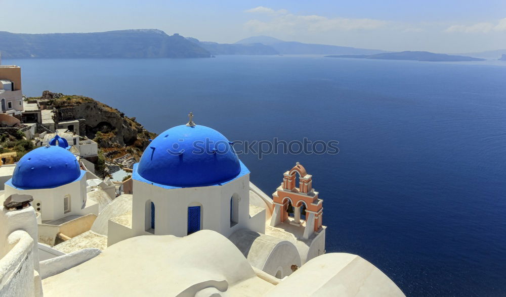 Similar – Church´s dome with a ocean backgroung at Santorini, Greece