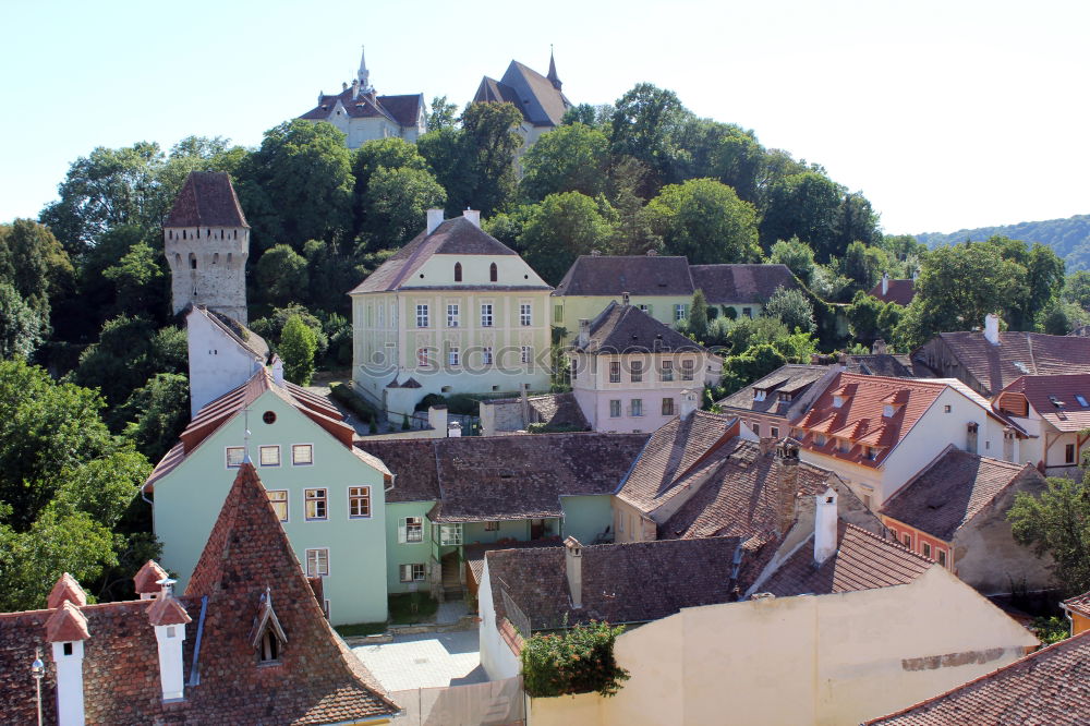 Similar – Cochem town on the Moselle Panorama