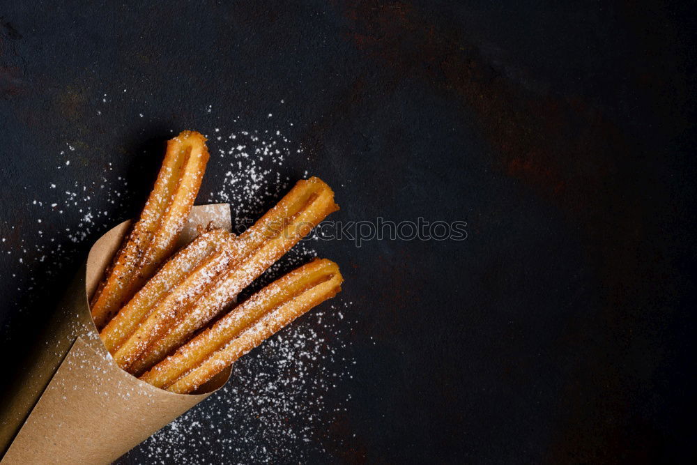 Similar – Image, Stock Photo Basket with Madeleine cookies on table