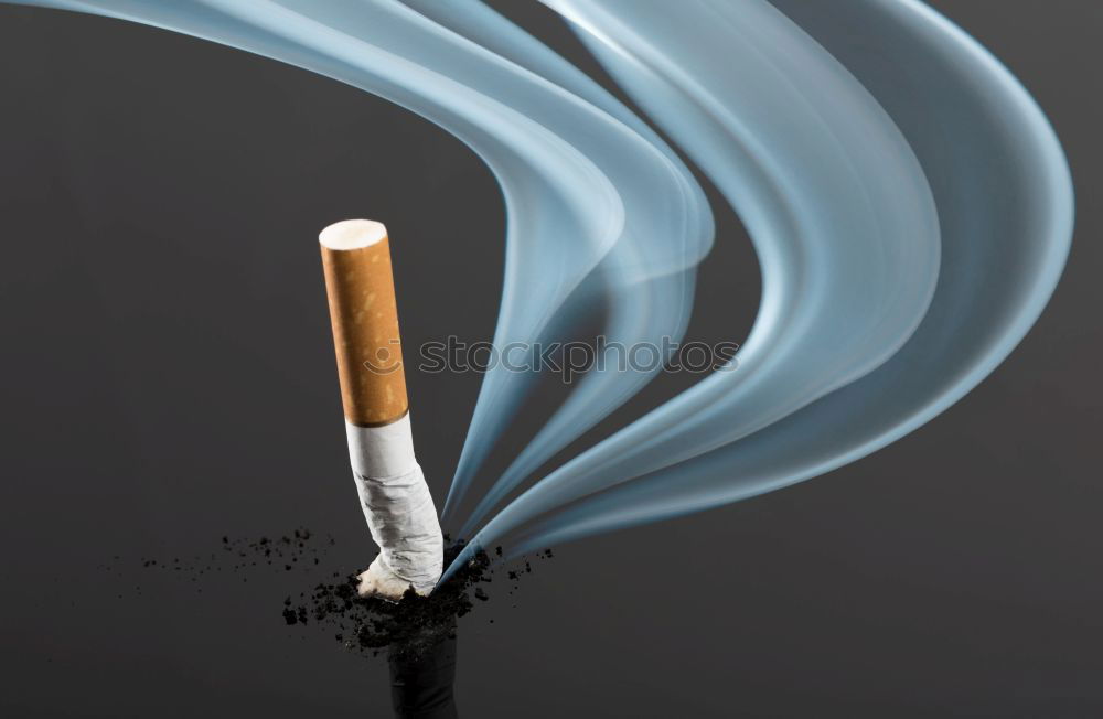 Similar – Image, Stock Photo A hand of a smoker with a burning cigarette and smoke, sprinkled with white paint