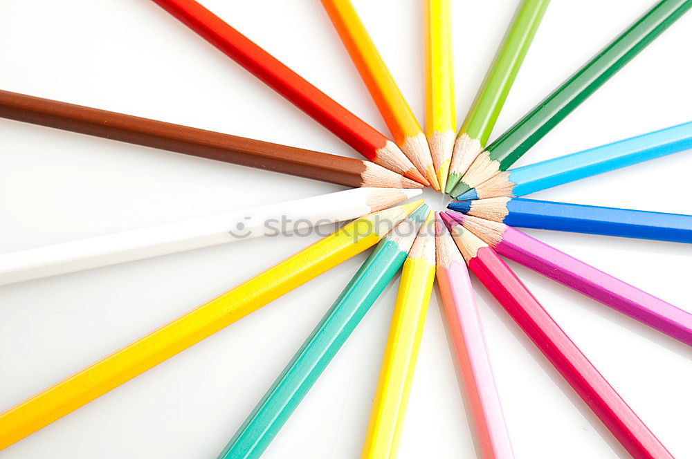 Similar – Image, Stock Photo Coloured pencils artistically arranged