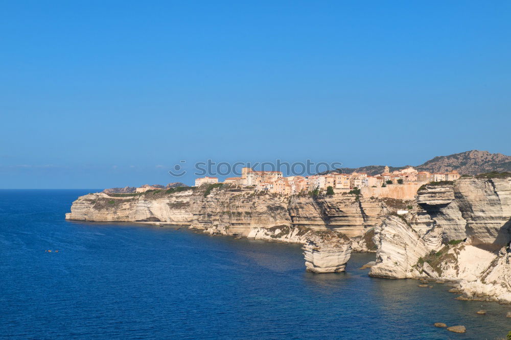 Image, Stock Photo View to the coast of Bonifacio / Corsica