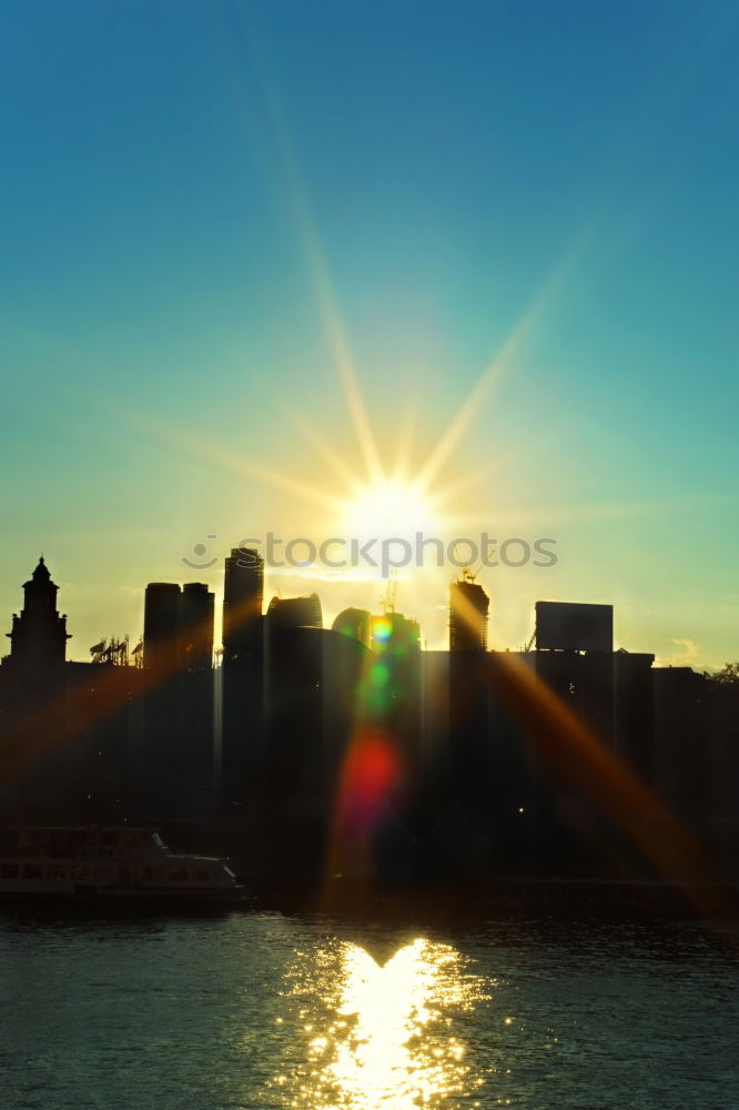 Similar – Image, Stock Photo sun set case Sunset Moody