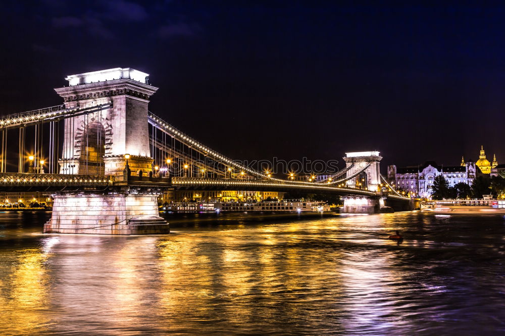 Cologne Cathedral, Rhine and Hohenzollern Bridge at night