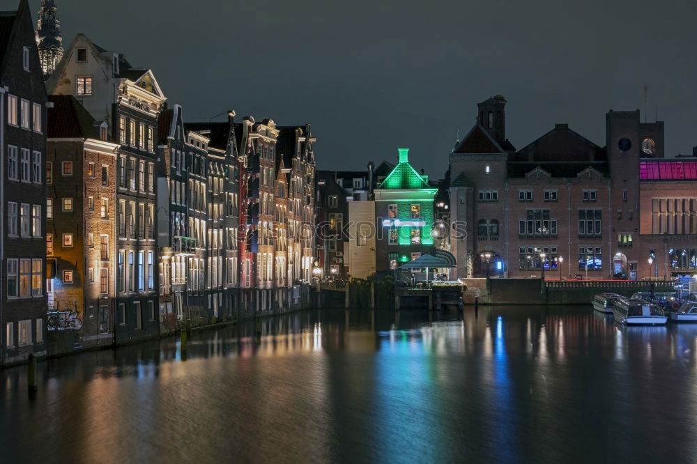 Similar – Image, Stock Photo At night in Hafencity