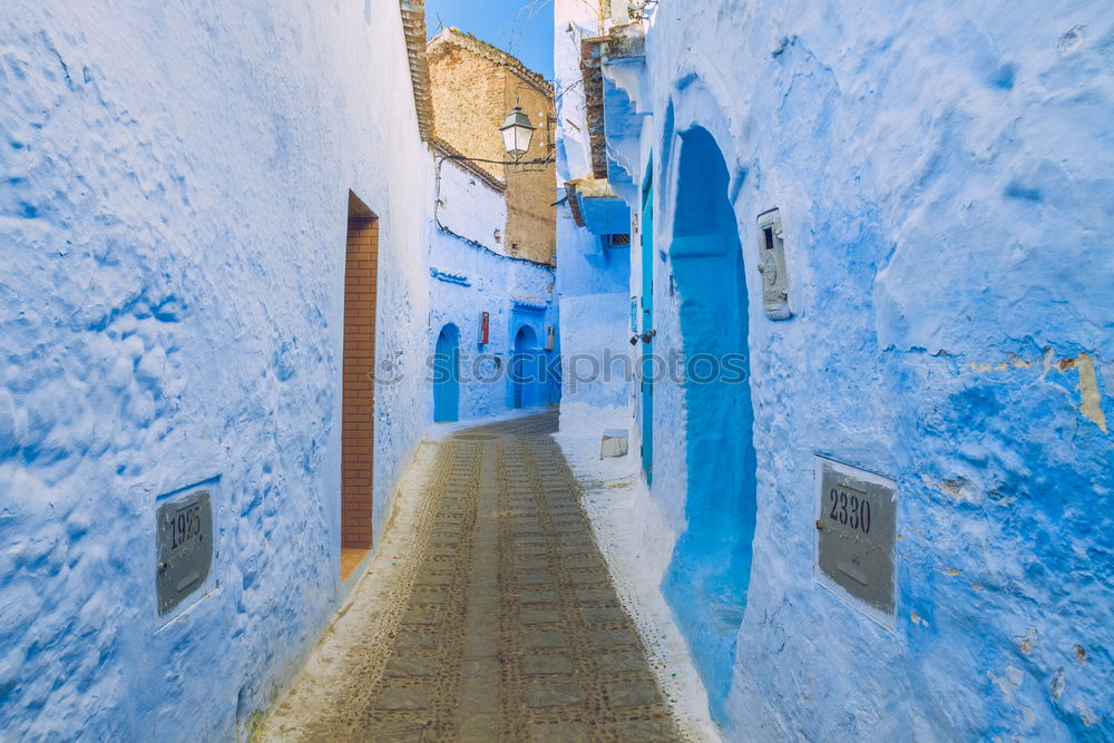 Similar – Blue street in Chefchaouen, Morocco