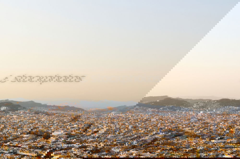 Image, Stock Photo Barcelona Panorama