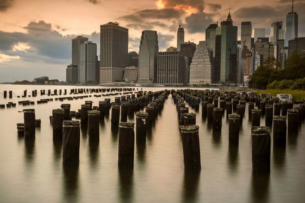 Skyline of New York City Downtown