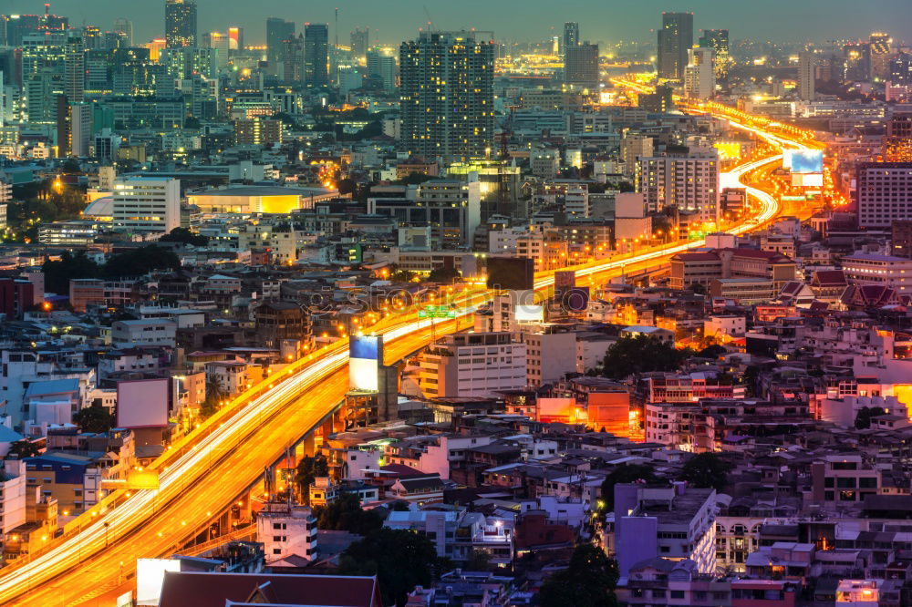 Similar – Long exposure Favela Rocinha and street in Rio de Janeiro